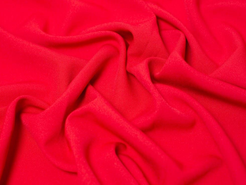 Minerva Core Range Red Burlington Polyester Suiting Fabric