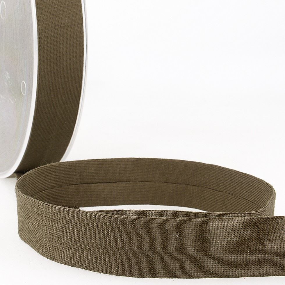 Stephanoise Cotton Jersey Bias Binding Tape Brown