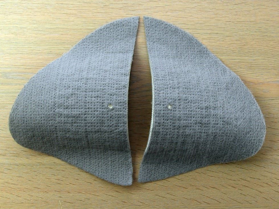 Tailors Shoulder Pads Grey