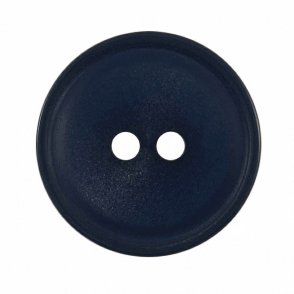 Hemline Round Plastic Buttons Navy
