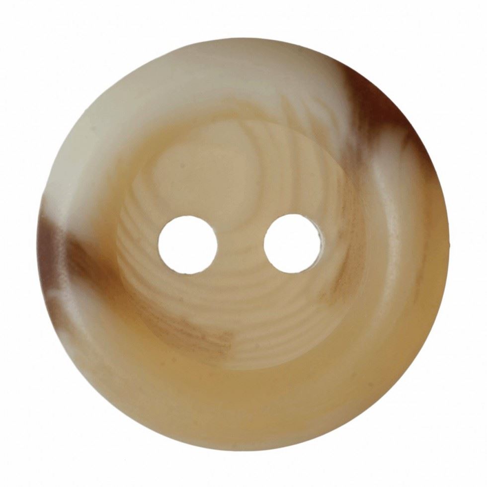Hemline Cream Round Plastic Buttons