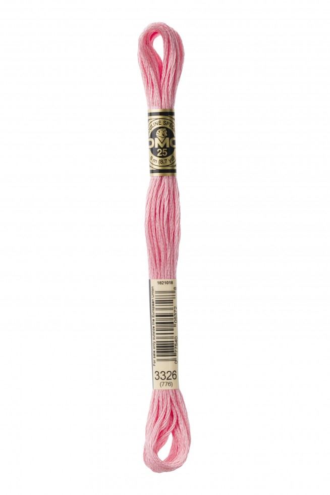 Dmc 3326 Stranded Cotton Embroidery Thread
