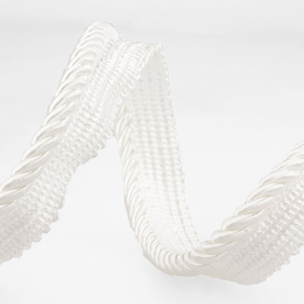 Stephanoise Flanged Piping Cord White
 
