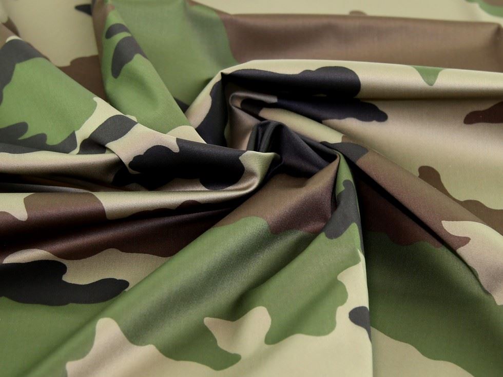 Deadstock PU Coated Water Resistant Fabric Khaki
 