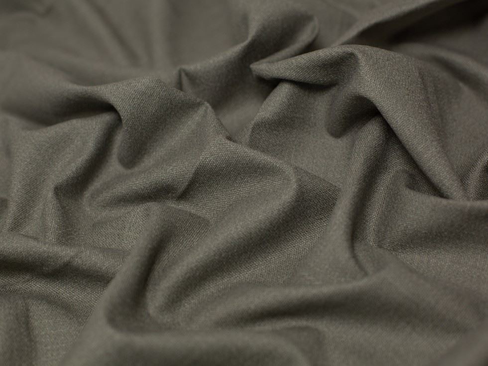 Stretch Woven Linen Blend Fabric Khaki