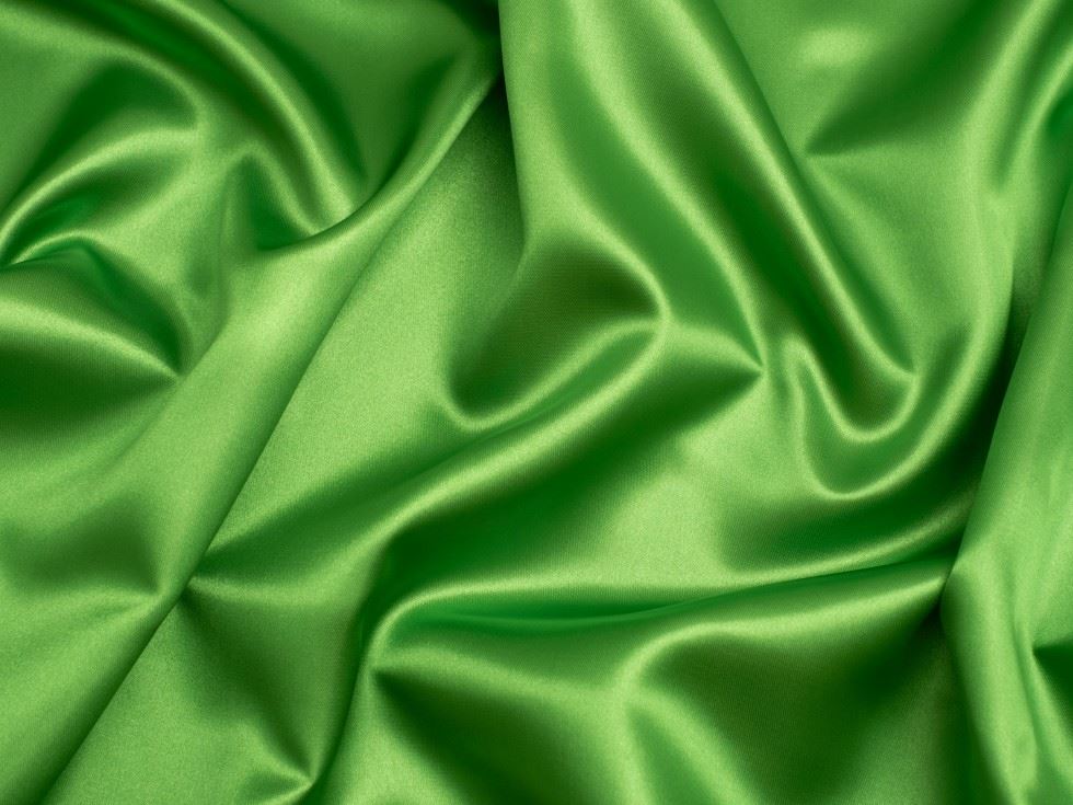 Minerva Core Range Soft Polyester Satin Fabric Bright Green