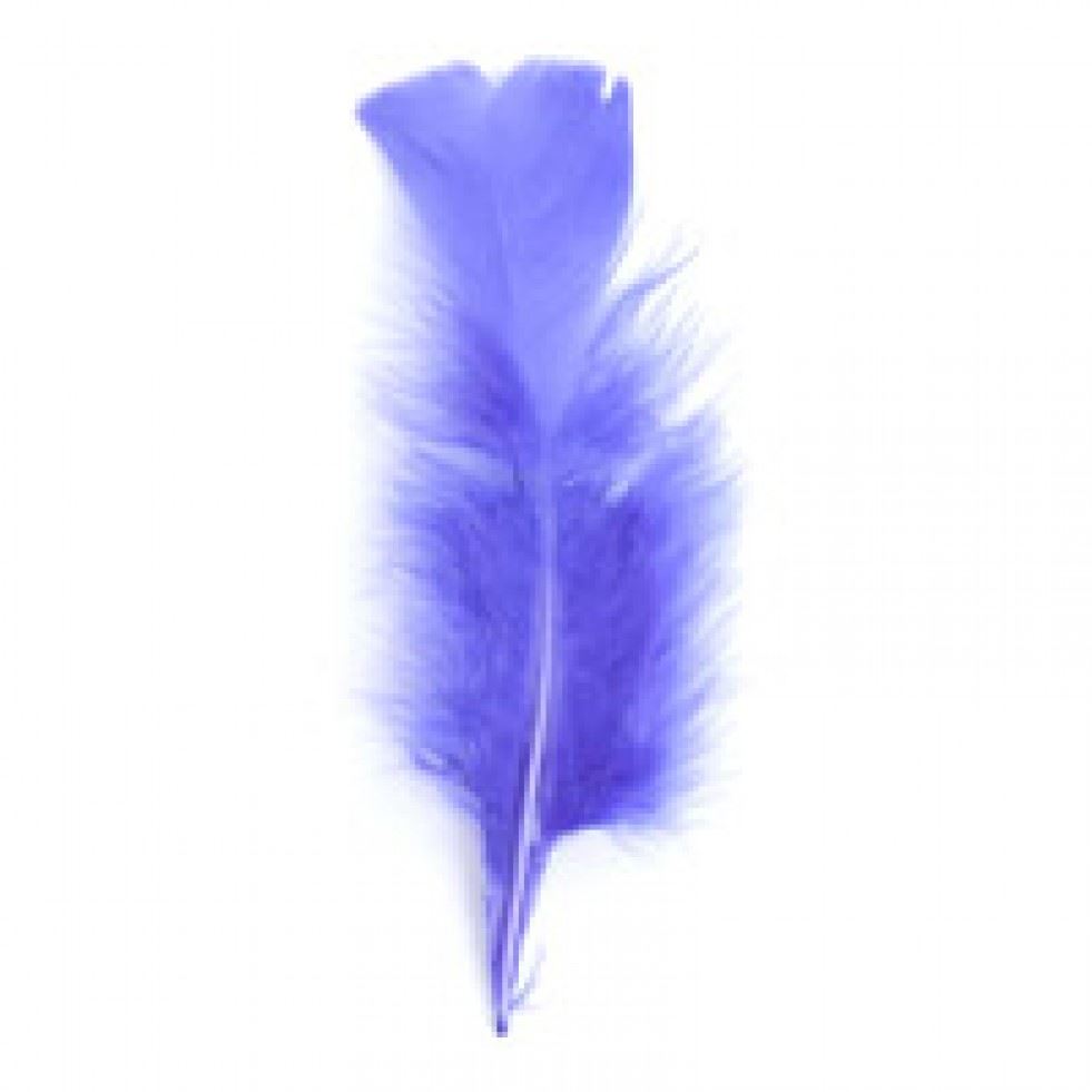 Trimits Purple Turkey Craft Feathers (Value Pack Of 5)