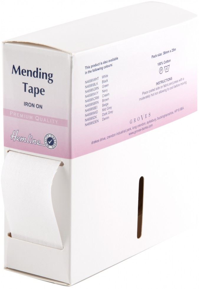 Hemline White Repair Mending Tape