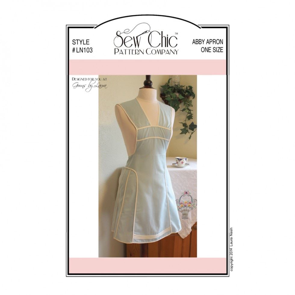 Sew Chic Paper Sewing Pattern Abby Apron
 