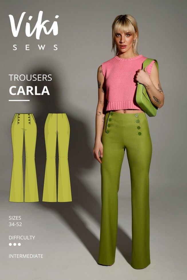 Vikisews Sewing Pattern Carla Trousers