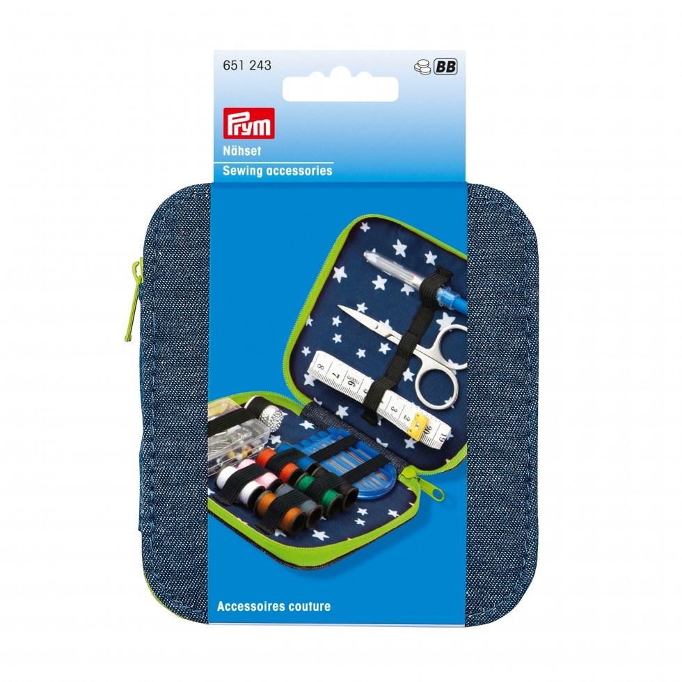 Prym Denim Case Sewing Kit Green
 