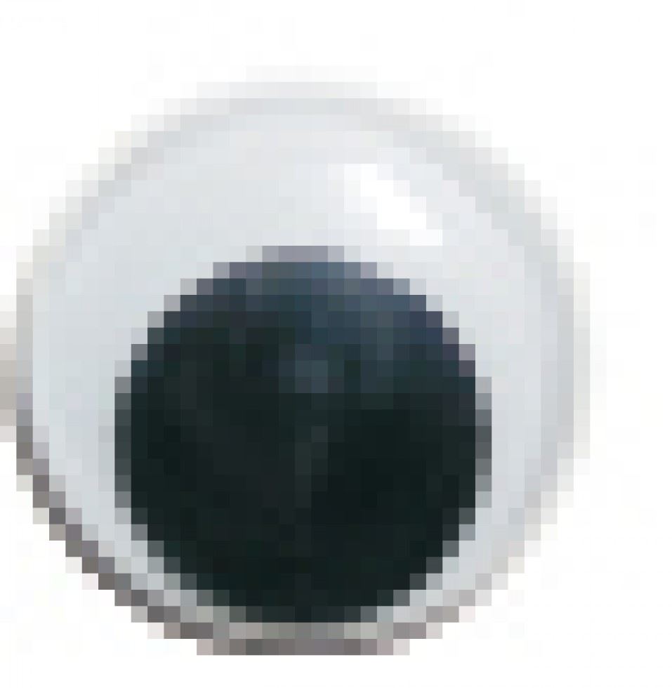 Craft Factory Stick On Wobbly Toy Eyes Black & White
 