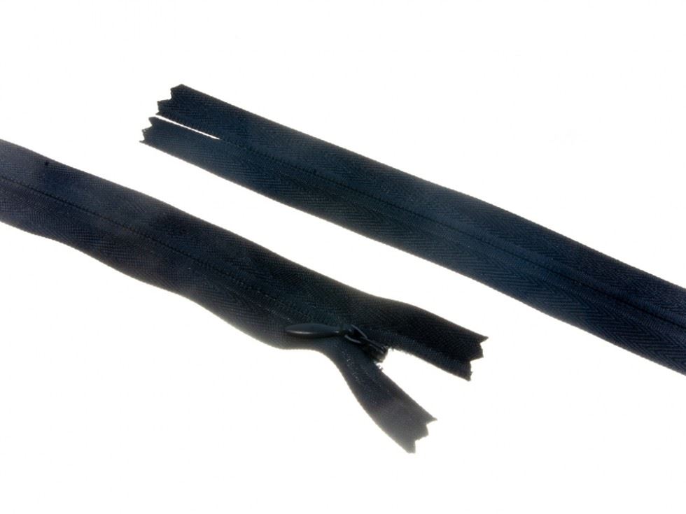Dark Grey Concealed Invisible Closed End Zips