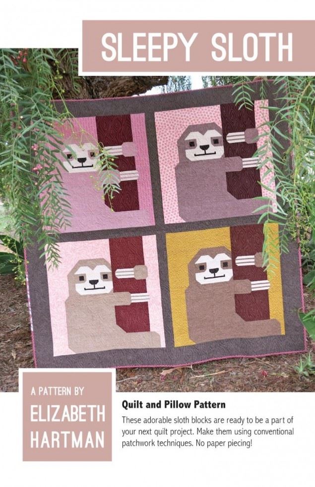 Elizabeth Hartman Quilting Pattern Sleepy Sloth Quilt
 
