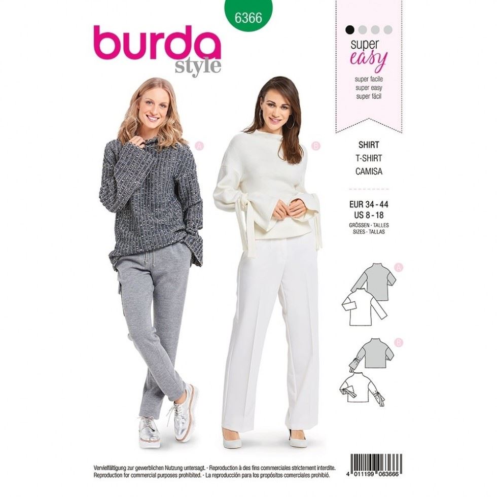 Burda Paper Sewing Pattern 6366
 
