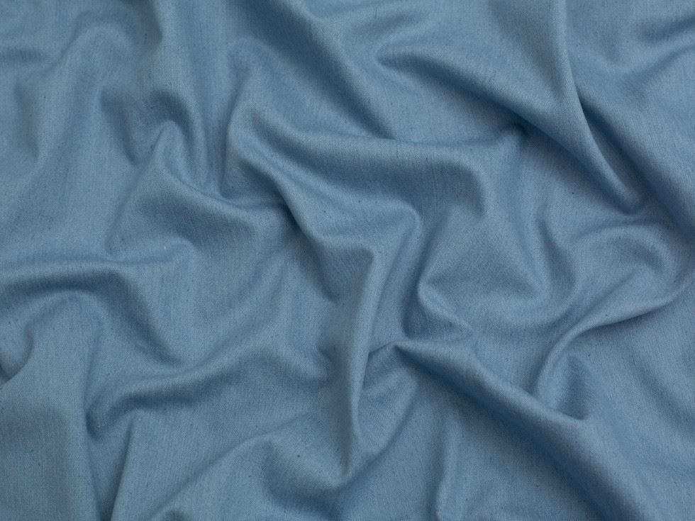Minerva Core Range 190gsm Stretch Soft Denim Fabric Light Blue
 