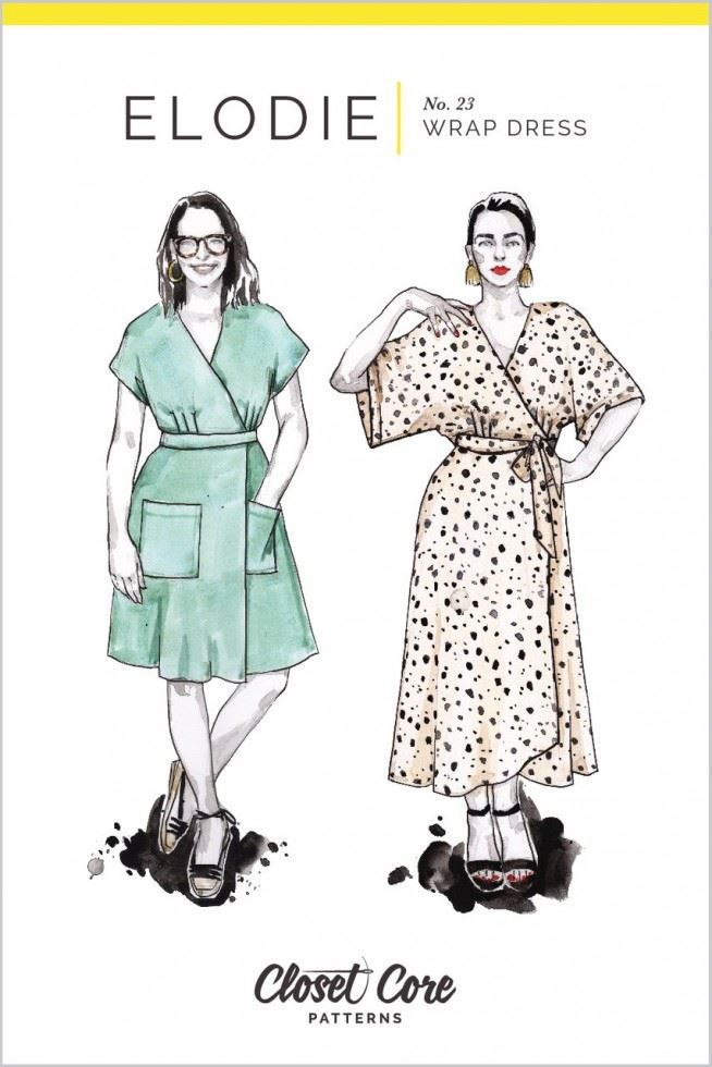 Closet Core Patterns Paper Sewing Pattern Elodie Wrap Dress
 