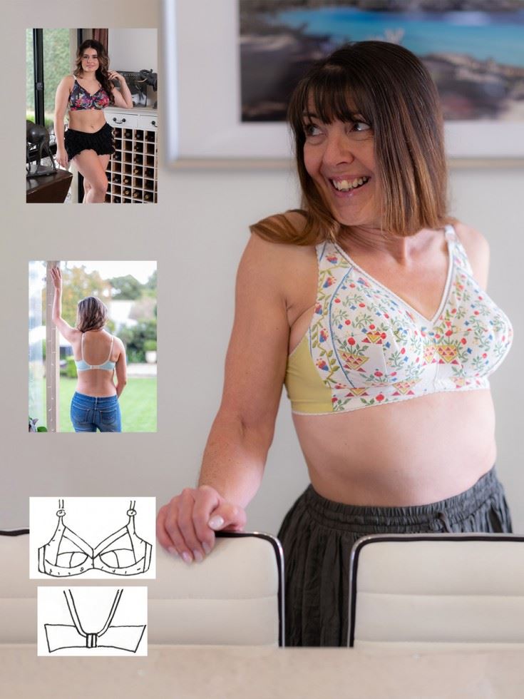 Booby Traps Paper Sewing Pattern Doris Wirefree Bra
 