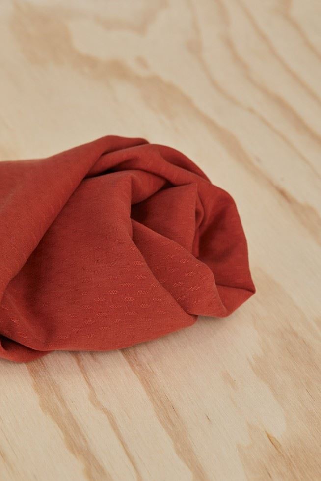 Meet Milk Cider Tencel Lyocell Diamond Jacquard Crepe Fabric