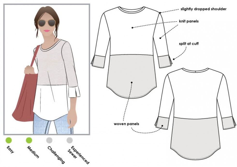 Style Arc Sewing Pattern Annika Top