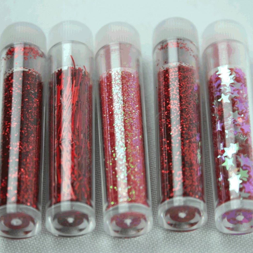 Glitter Flitter Craft Set Red Coral Pink
 