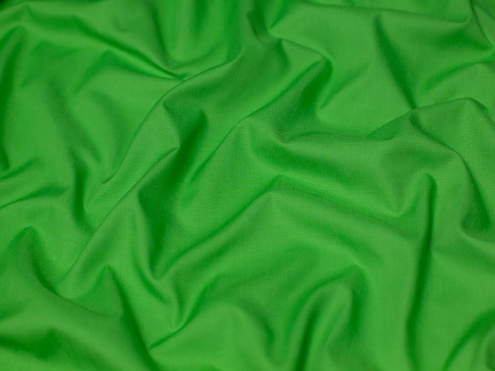 Minerva Core Range Grass Poly Cotton Poplin Fabric