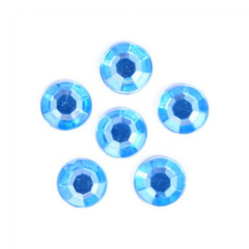 Trimits Round Stick On Diamantes Blue
 