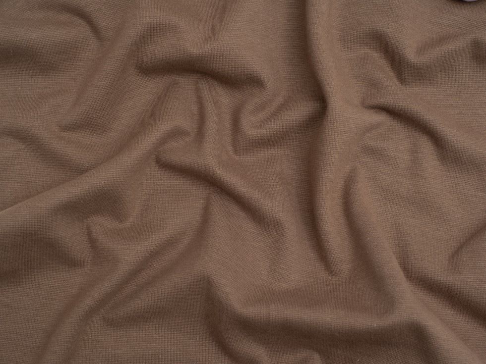 Minerva Core Range Baby Soft Tubular Ribbing Stretch Knit Fabric Taupe