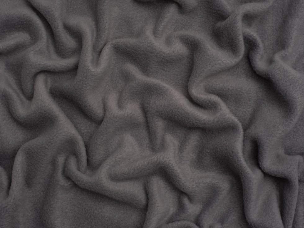 Minerva Core Range Grey Polar Fleece Fabric