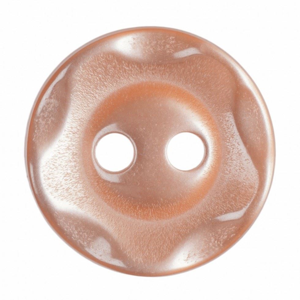 Hemline Orange Round Plastic Buttons