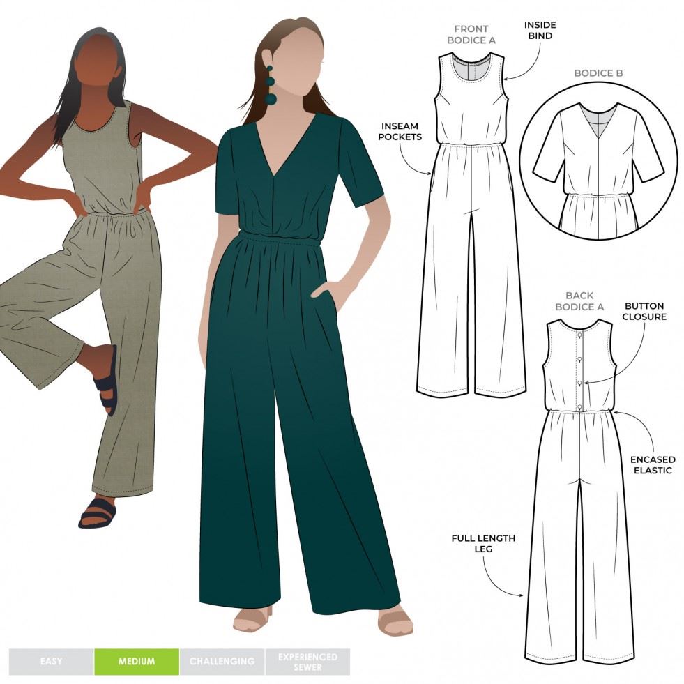 Style Arc Paper Sewing Pattern Shannon Jumpsuit