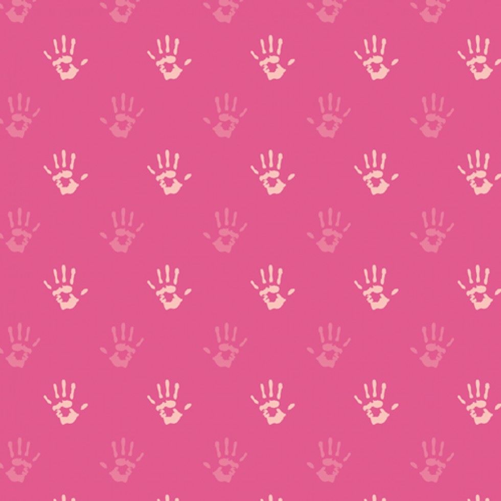 Art Gallery Fabrics Playroom 100% Cotton Poplin Fabric Fingerpaint Pink