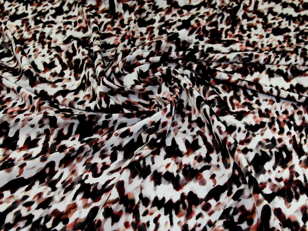 John Kaldor Crepe De Chine Fabric Rust
 