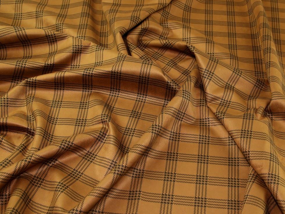 Tan Deadstock Suede Scuba Stretch Knit Fabric
