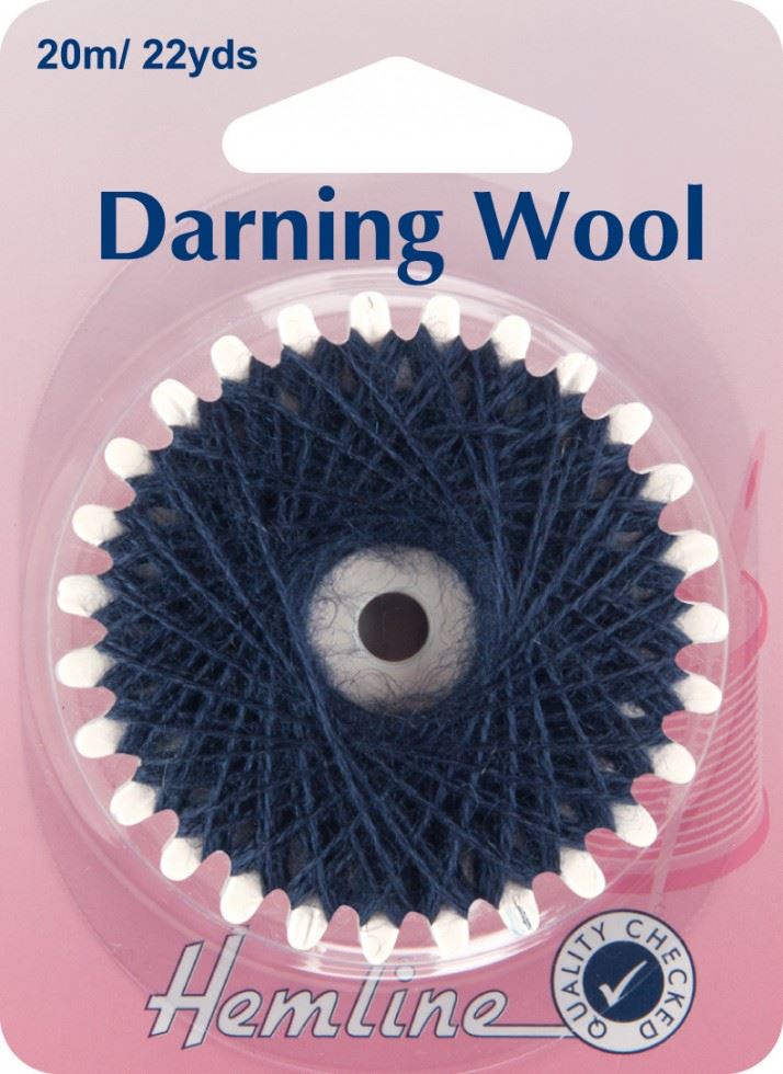 Hemline Navy Blue Darning Thread