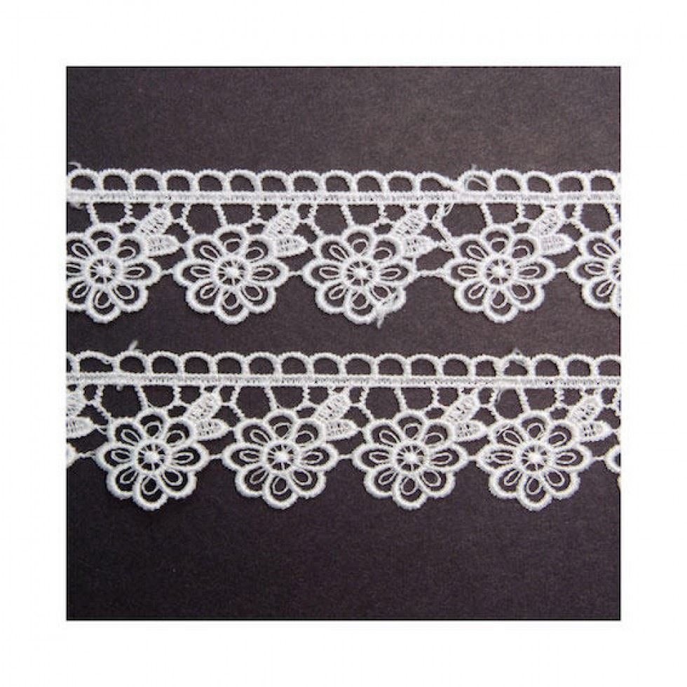 White Guipure Lace Trim