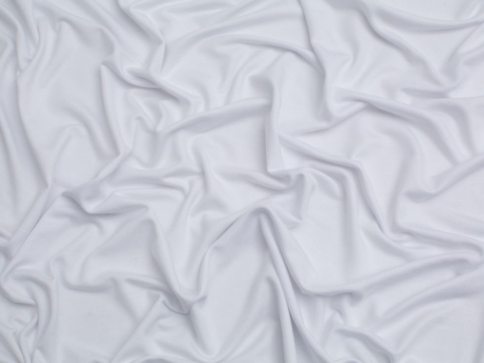 Minerva Core Range White Bamboo Jersey Stretch Knit Fabric