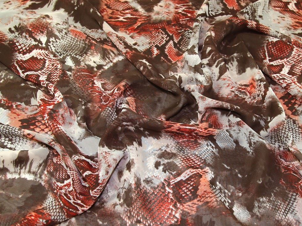 Lady Mcelroy Brown Sheer Chiffon Fabric