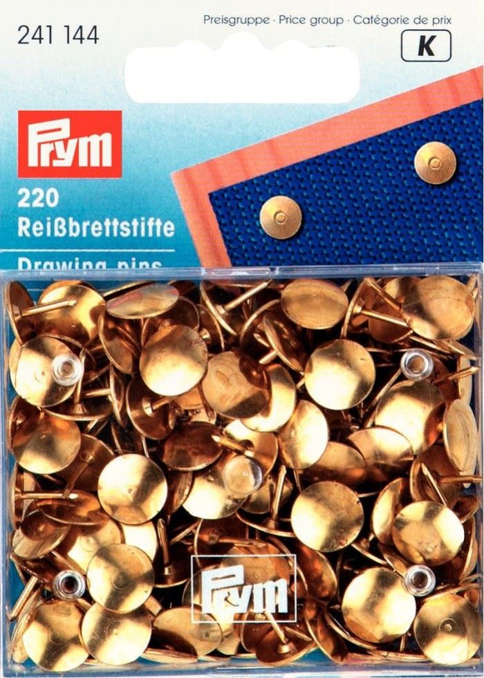 Prym Mild Steel Drawing Pins Gold
 