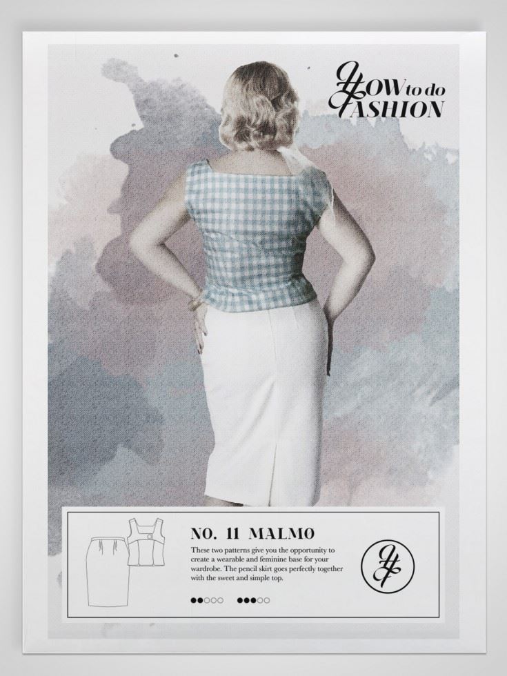 How To Do Fashion Sewing Pattern Malmo Top & Skirt