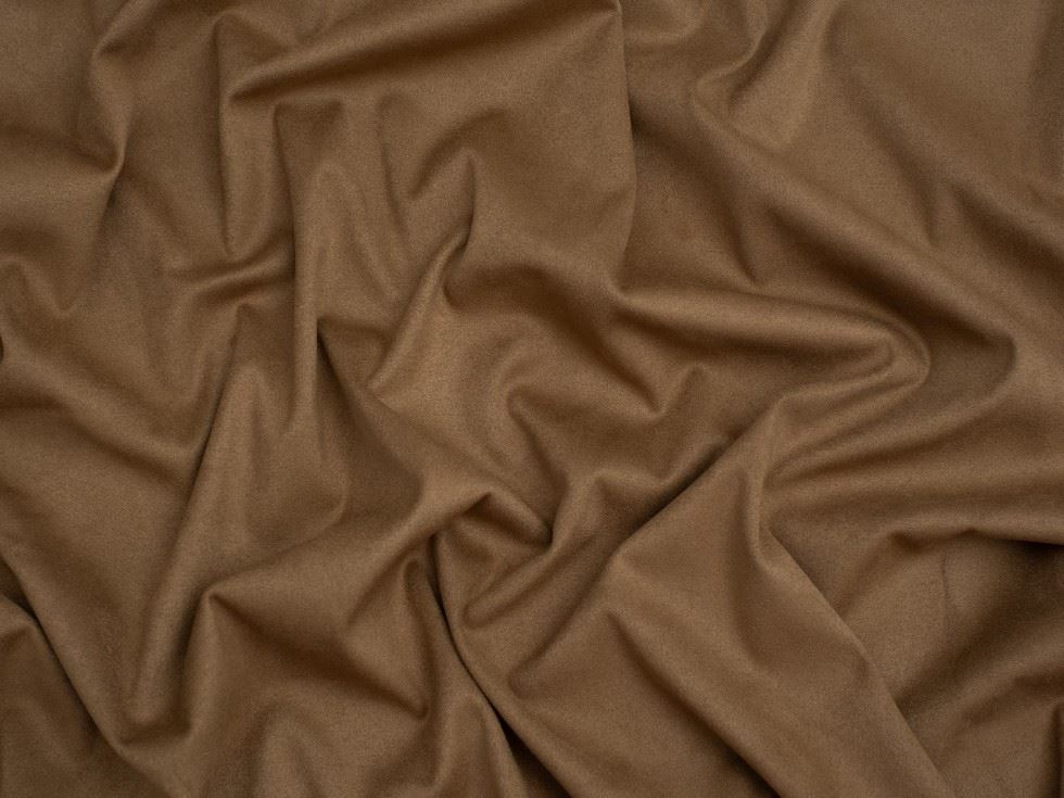 Minerva Core Range Heavy Suede Stretch Knit Fabric Beige