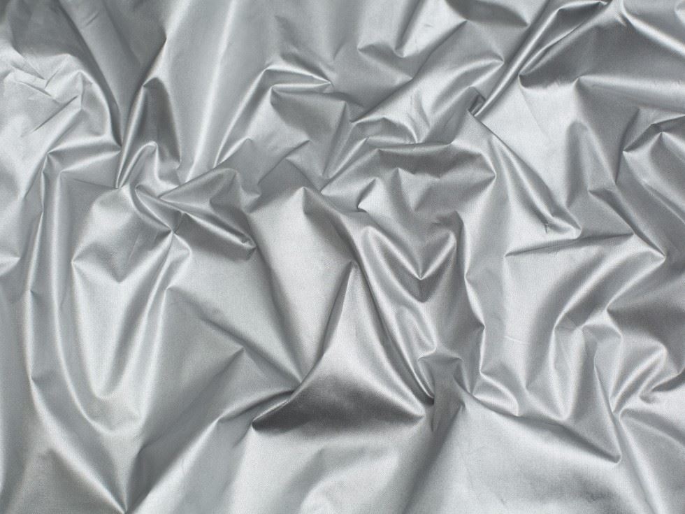 Minerva Core Range Reflective Blackout Lining Fabric Black & Silver
 