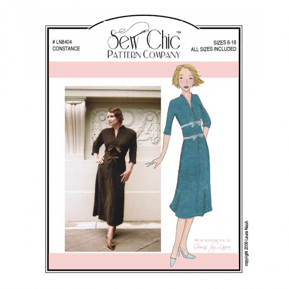 Sew Chic Paper Sewing Pattern Constance Dress
 