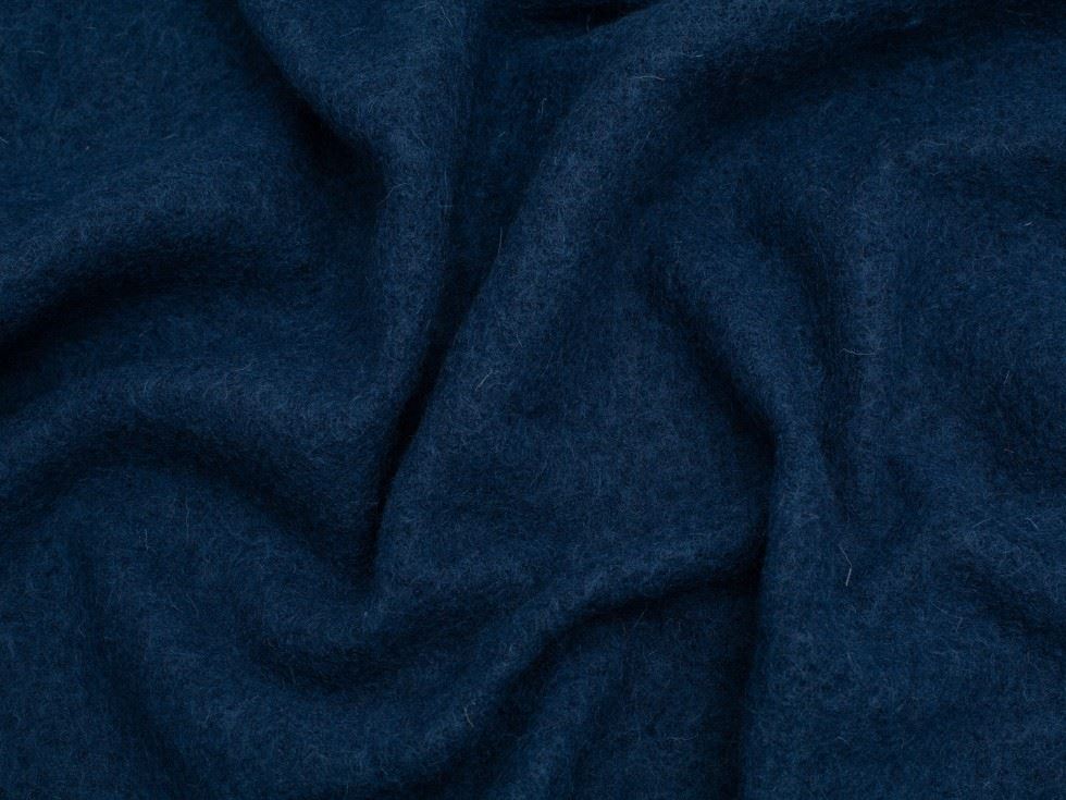 Minerva Core Range Marine 100% Pure Boiled Wool Coating Fabric