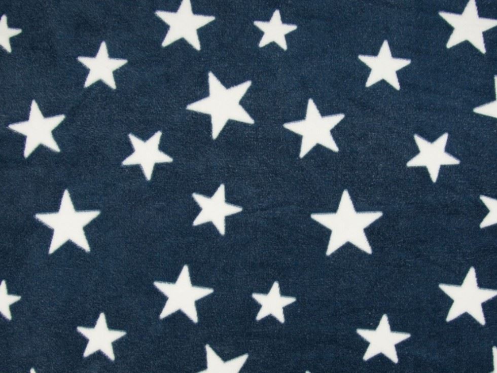 Navy Blue Deadstock Plush Cuddle Fleece Fabric