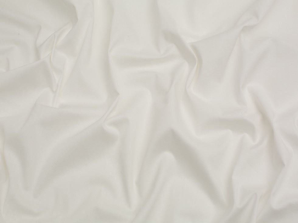 Minerva Core Range Ivory Bci Stretch Woven Cotton Poplin Fabric