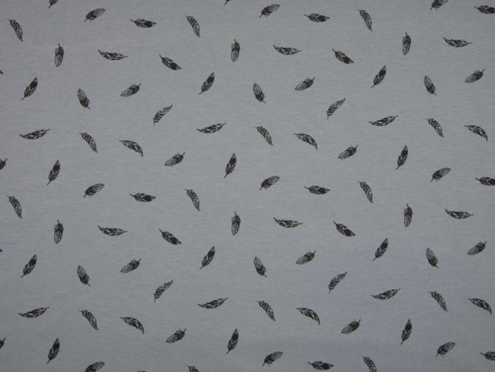 Grey Deadstock Cotton Jersey Stretch Knit Fabric