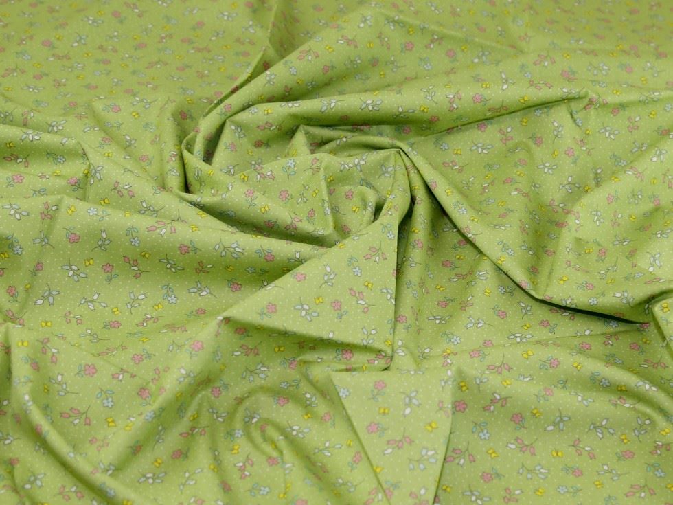 Rose And Hubble Meadow 100% Cotton Poplin Fabric