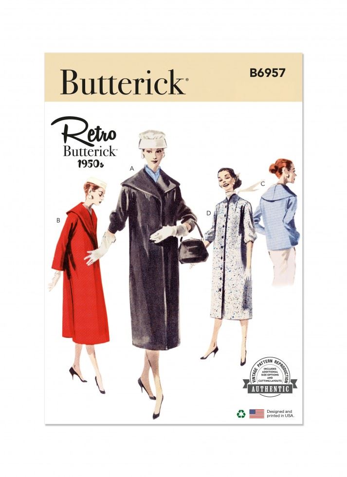 Minerva Sewing Pattern 6957 Butterick Butterick-6957-U5