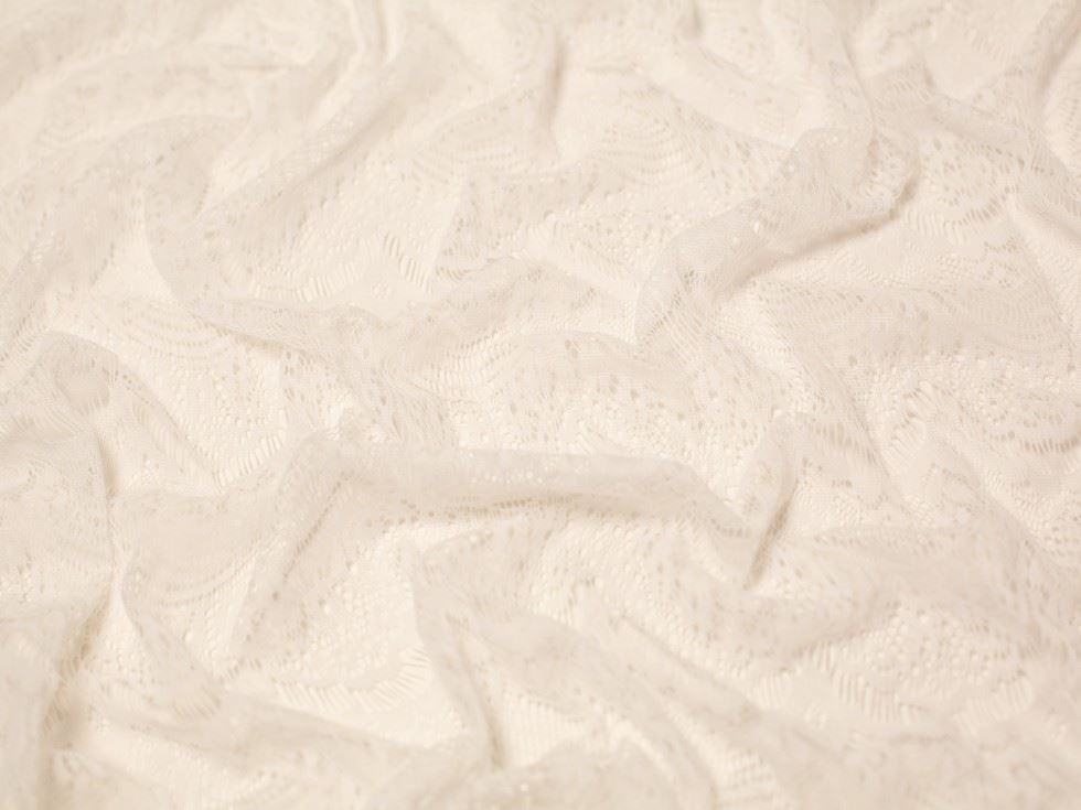 Minerva Core Range Ivory Leila Lace Fabric